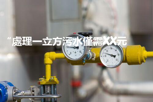 “處理一立方污水僅需XX元，環(huán)保創(chuàng)新引領(lǐng)以后！”